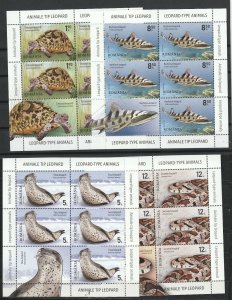 Romania STAMPS 2020 SPOTTED ANIMALS MNH POST SHEETS SHARK SNAKE TURTLE
