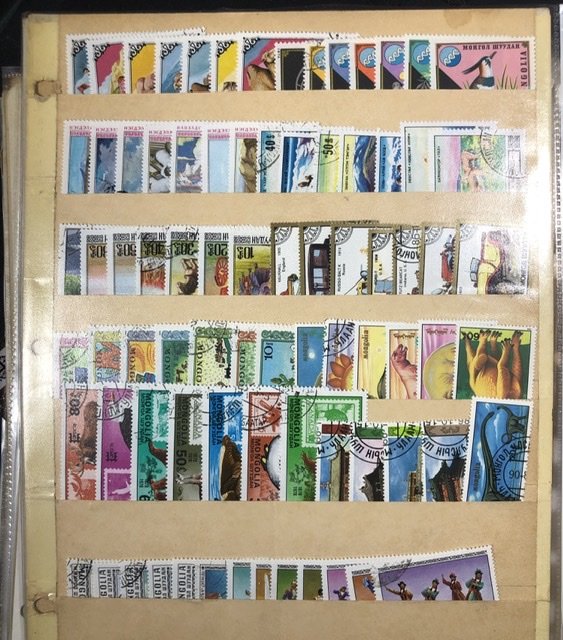 Worldwide Stamps On Stock Pages British Colonies & More