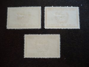 Stamps - Cuba - Scott# C169-C171 - Mint Hinged Set of  3 Airmail Stamps