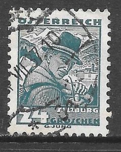 Austria 362: 24g Woodcutter from Zell, Salzburg, used, F-VF