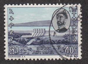 Ethiopia # C90, Koka Dam, Used.