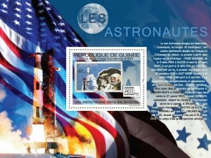 Guinea 2009 MNH - Astronauts on Stamps, Stamp of Nicaragua. Mi 7113/BL1777