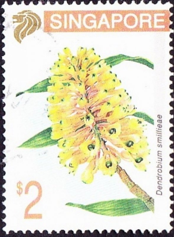 SINGAPORE 1994 QEII $2 Multicoloured 'Orchids' SG757 FU