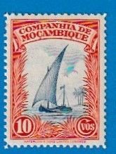 MOZAMBIQUE COMPANY SCOTT#177 1937 DHOW - MNH