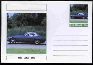 Chartonia (Fantasy) Cars - 1957 Lotus Elite postal statio...