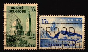 Belgium Scott 318 and 321 used