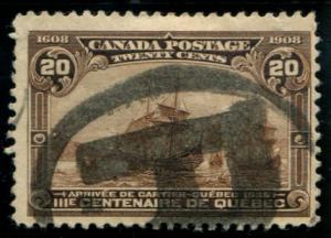 103 Canada 20c Quebec Tercentenary Issue, used