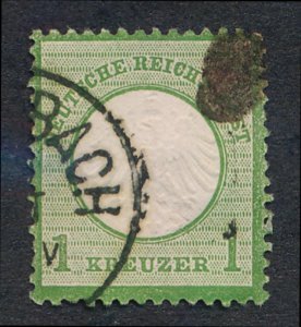 GERMANY 7 USED F-VF 1 KR. SMALL SHIELD