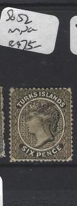 TURKS ISLANDS (P1805BB)  QV   6D      SG  52      MNG 