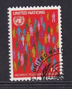 United Nations  New York  #368  cancelled 1982  human rights 17c