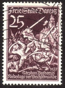 1939, Danzig, 25pfg, Used, Sc 237, Mi 305