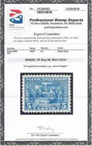 550 Superb-XF original gum never hinged PSE cert graded 95 ! see pic !