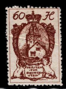 LIECHTENSTEIN Scott 40  MH* Creased stamp from 1920 set