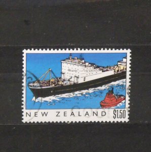8337   New Zealand   Used # 969   Heritage - Container Ship     CV$ 1.90