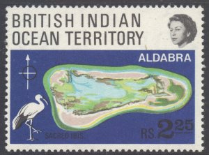 BIOT Indian Ocean Scott 34 - SG31, 1969 Aldabra Coral Atoll 2r25 MH*