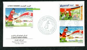 2006- Tunisia- FIFA Football World Cup, Germany 2006- Soccer- FDC 
