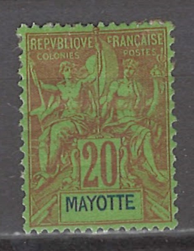 COLLECTION LOT # 3005 MAYOTTE #9 MH 1892 CV=$13.50