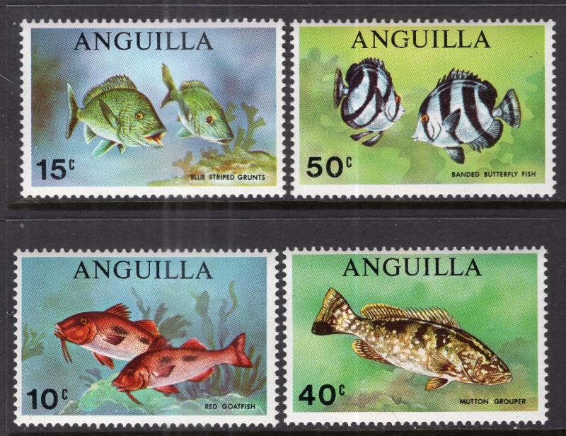 Anguilla 83-86 Fish MNH VF