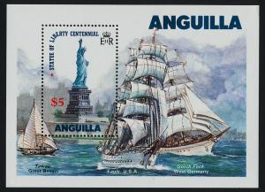 Anguilla 663 MNH Statue of Liberty, Sailing Ships