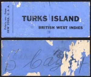 Turks and Caicos 1930s Label For Prints from New York for S Clay