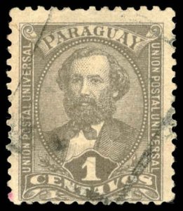 PARAGUAY Sc 32 USED - 1892 1c - Cirilo A. Rivarola