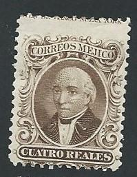 Mexico Scott #16a 4r Hidalgo MH (1864)