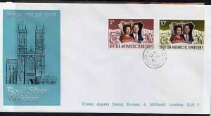 British Antarctic Territory 1972 Royal Silver Wedding set...