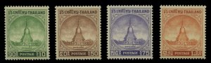 Thailand #316-319, 1956 Don Jedi Monument, set of four, never hinged, 50s wit...