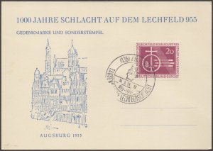 Germany Federal Republic Anniver. of the Battle of Lechfeld First Day Card Mi216