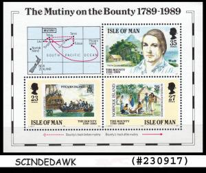 ISLE OF MAN - 1989 THE MUTINY ON THE BOUNTY 1789-1989 - Miniature sheet MNH