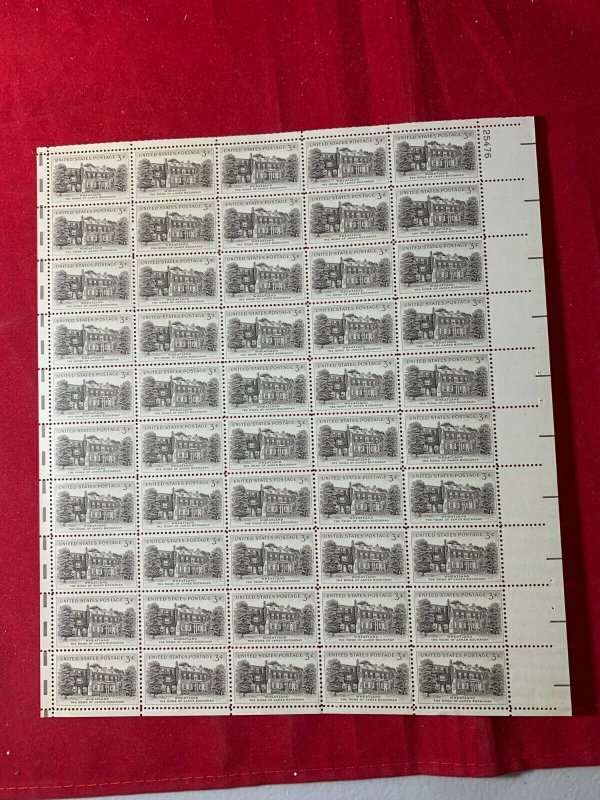 US SCOTT # 1081 3 CENT WHEATLAND MINT SHEET NH OG