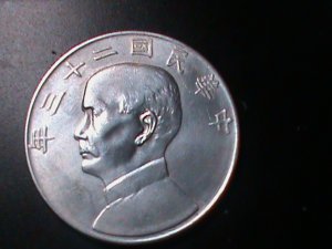 ​CHINA- 1934-DR. SUN YAT SAN- 1 OZ SILVER DOLLAR-UN-CIRCULATED-VF-LAST ONE