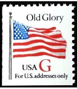 U.S.#2885 Red G-Rate Flag 32c Booklet Single, MNH.