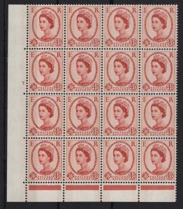 GB 1960 Wilding 4½d cream paper bands applied photo magnificent unmounted mint