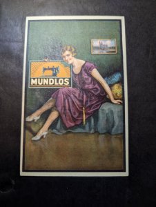 1931 Egypt Airmail Postcard Cover to Magdeburg Germany Mundlos Sewing Machine