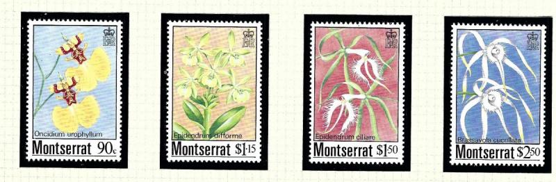 Montserrat 554-57 MNH 1985 Orchids