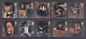 Great Britain 2228-37 MNH 2004 Various Mammals Full set of 10 Very Fine