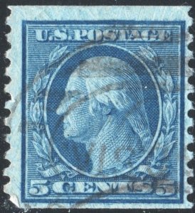 SC#496 5¢ Washington Coil Single (1919) Used