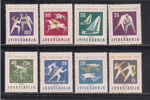 YUGOSLAVIA SC# 564-71  FVF/MNH  1960