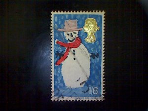 Great Britain, Scott #479, used (o), 1966, Snowman, 1/6