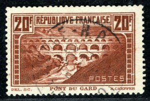 FRANCE Stamp Scott.254A 20fr High Value (1931) DIE I Used CDS Cat $35+ BLBLACK49