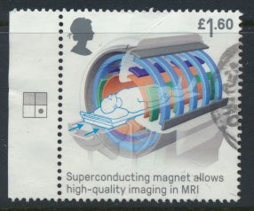 Great Britain Used  Inventions  £1.60 value issued 2019  Super Conducting Ma...