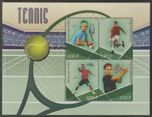 TENNIS  perf sheet containing four values mnh