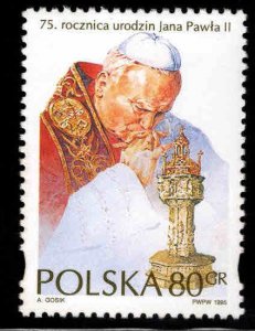Poland Scott 3237 MNH**  Pope JP2 stamp 1995