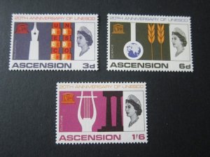 Ascension Islands 1967 Sc 108-110 set MNH