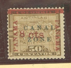 Canal Zone #14 Unused Single