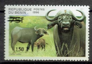 BENIN 2000 1267 150F €100 BUFFLE COW COWS CAFIER CAFFER OVERPRINT SURCHARGE MNH-