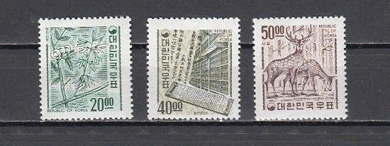 South Korea, Scott cat. 582-584. Definitive issue.^