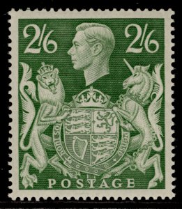 GB GVI SG476b, 2s 6d yellow-green, M MINT. Cat £15.