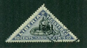 Liberia 1921 #F27 U SCV(2022)=$6.25